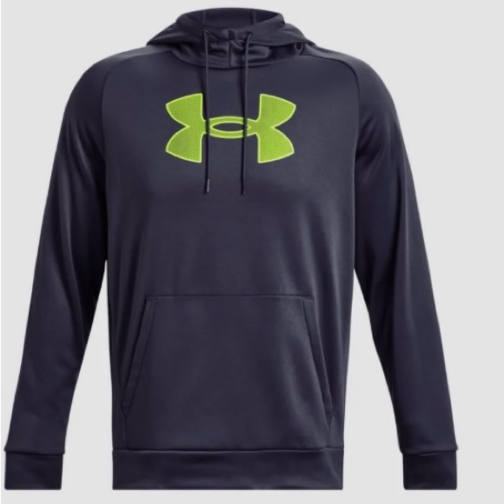 Under Armour Men's UA Fleece Big Logo Hoodie Sweatshirt Medium Blue